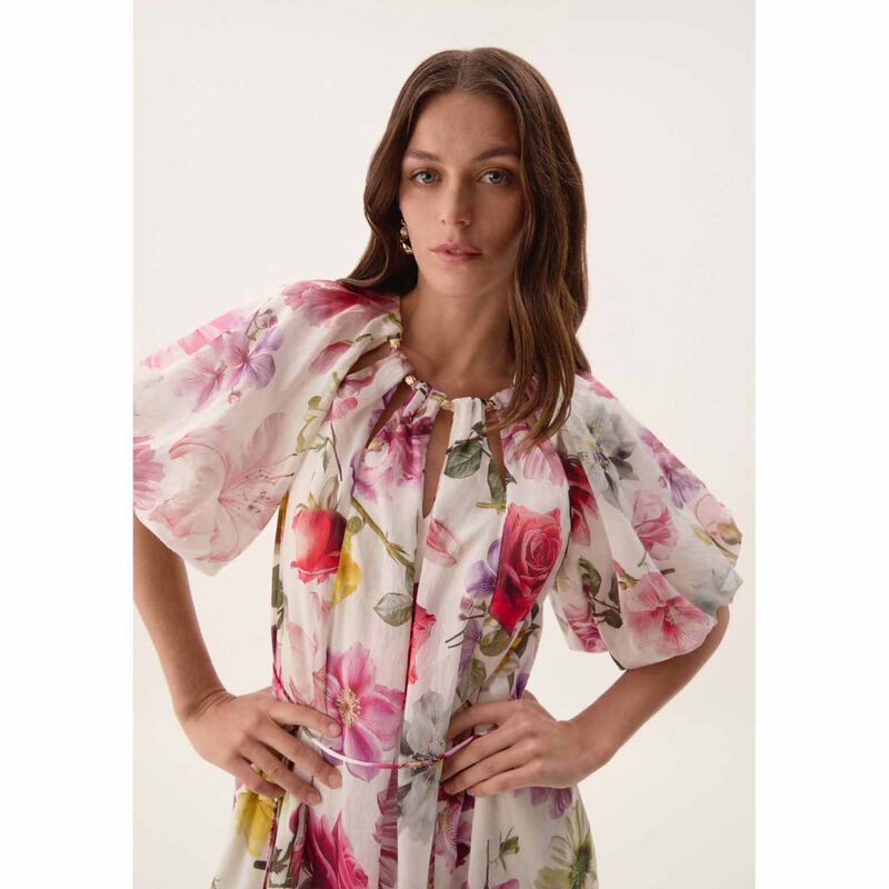 Aje Fleur Midi Dress image number 3